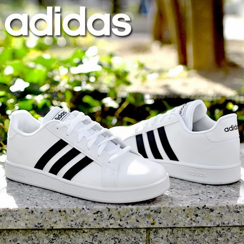アディダス スニーカー レディース Adidas Grandcourt K グランドコート シューズ 靴 ブラック ホワイト ネイビー 白 黒 紺 Ef0102 通販 Lineポイント最大0 5 Get Lineショッピング