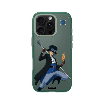 iPhone 16 Pro Clear 憂墨綠 - 航海王 One Piece - 角色系列-薩波