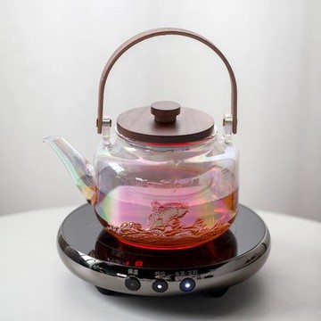 一禪茶舍 高硼硅玻璃煮茶壺電陶爐泡煮茶器家用茶具套裝提梁水壺