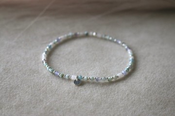 手環 海紋石 坦桑石  彈性手環 - 好消息 -