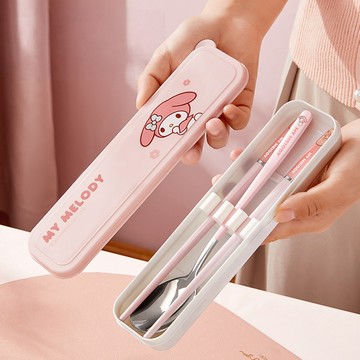 【三麗鷗】筷子湯匙兩件套 美樂蒂