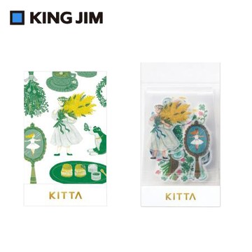 KING JIM KITTA和紙膠帶-單張貼紙/KITF001/日常生活(Mari Kuno設計款)