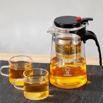 韓國進口日式飄逸杯泡茶壺茶水分離新款茶壺泡茶杯一鍵過濾耐熱玻
