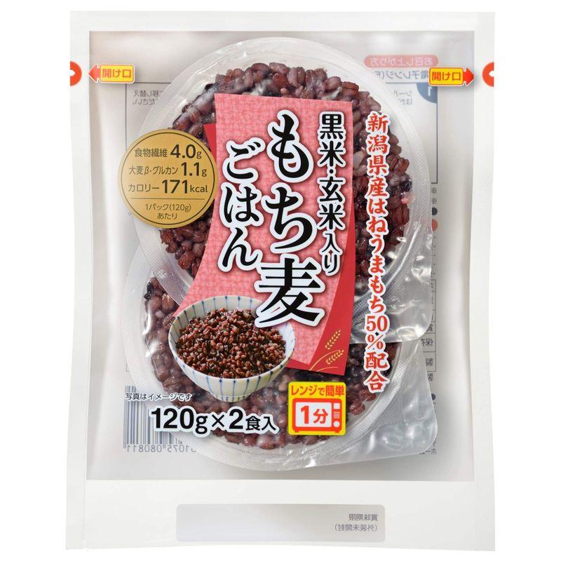 越後製菓 黒米・玄米入りもち麦ごはん 240g ×6袋