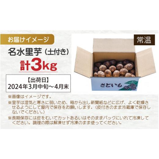 ふるさと納税 福井県 大野市 越前大野の名水里芋 3kg ねっとりうまい煮崩れしない！