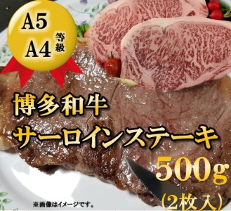 A5A4等級 博多和牛サーロインステーキ用　500g　大川市