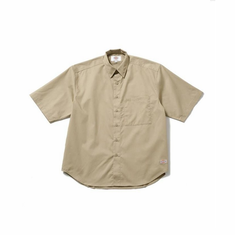 ナノ ユニバース Dickies別注 スクエアビッグシャツ メンズ ベージュ ｌ Nano Universe 通販 Lineポイント最大get Lineショッピング