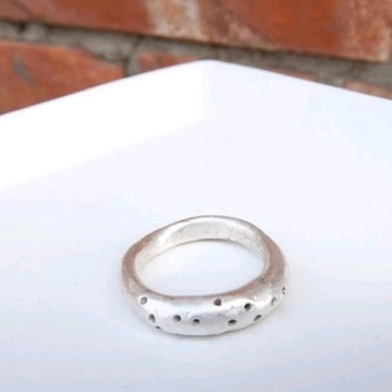 滿點星 黃銅戒指(素面)