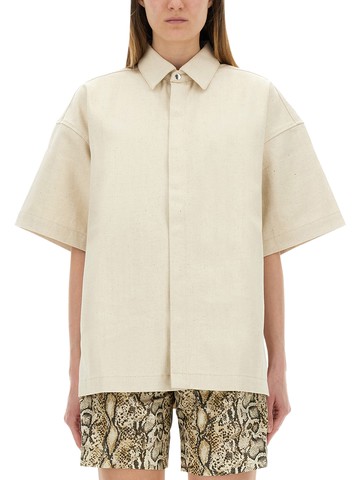 jil sander heavy cotton shirt