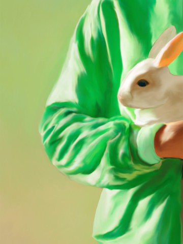 White Rabbit Art Print
