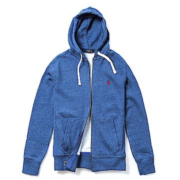Polo Ralph Lauren 經典刺繡標誌鋪棉連帽外套-皇家藍