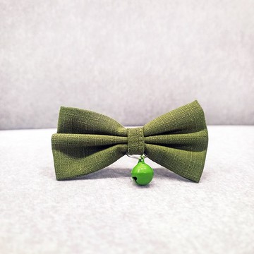 綠色 蝴蝶結寵物裝飾項圈 貓咪 小型犬 迷你犬