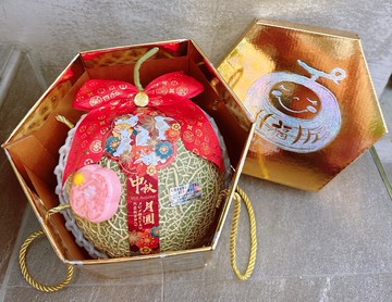 【帕查嬤嬤】日本種????瓜中之王阿露斯 溫室 網紋綠肉 哈密瓜 單顆禮盒｜阿露斯哈密瓜禮盒