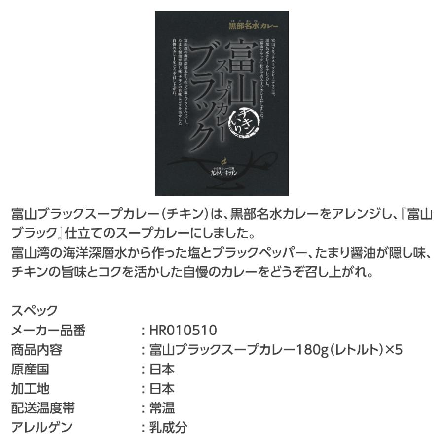 富山ブラックスープカレー(180g) 5食セット