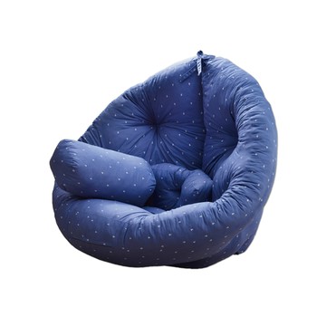 【班尼斯】專利支撐‧蘑菇Mushroom 懶骨頭沙發(贈送長方形小靠墊)-星星藍