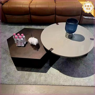 【六角極簡風】實木茶几 客廳茶几 網紅茶几 小戶型茶几 簡約茶几 北歐風設計 環保實木 穩固承重 提升客廳格調