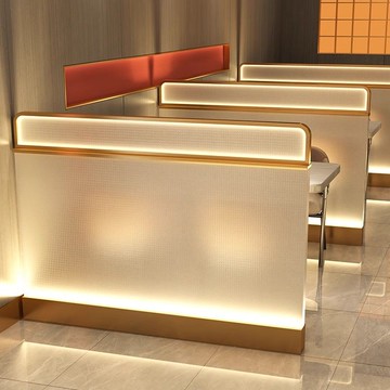 網紅不銹鋼鐵藝隔斷屏風過道這擋墻長虹玻璃餐廳飯店火鍋燒烤店 h7221