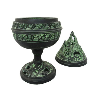 鏤空仿古青銅器擺件博山爐香爐工藝品薰爐家居裝飾禮品漢婚道具