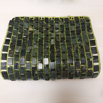 【上新】新款藥王石枕頭墊純天然墨玉枕巾保健玉石枕墊養生墨綠玉坐墊玉枕