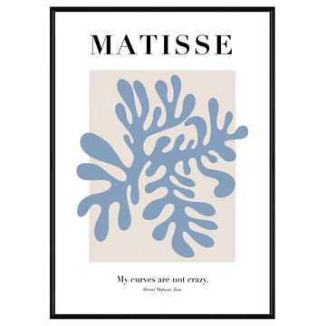 Boluo 菠蘿選畫所 剪紙藝術海藻掛畫 (40 x 30cm 黑色) - 北歐風居家裝飾