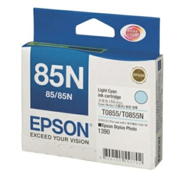 EPSON 淡藍色原廠墨水匣 / 盒 T122500 NO.85N｜領券最高折$220