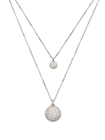 Swarovski - Meteora layered necklace - women - Rhodium Plated Brass/Swarovski Crystal - One Size - Silver