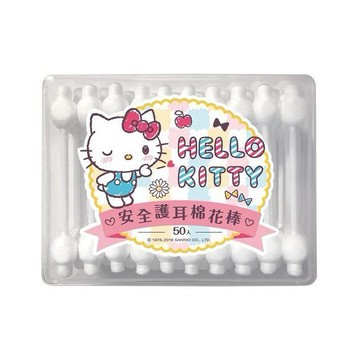 Hello Kitty~安全護耳棉花棒50支(盒)  三麗鷗授權