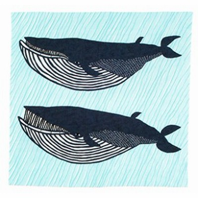 むす美【katakataむすび ふろしき ナガスクジラ ブルー】取り寄せ商品 「むす美  musubi」掲載 和小物 風呂敷 インテリア メール便不可