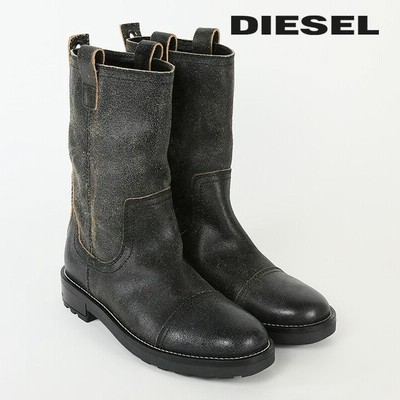 ディーゼル DIESEL レザーブーツ 靴 メンズ 牛革 本革 ヴィンテージ ...