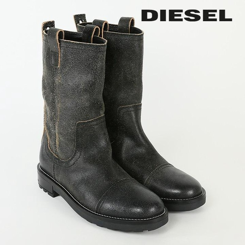 ディーゼル DIESEL レザーブーツ 靴 メンズ 牛革 本革 ヴィンテージ