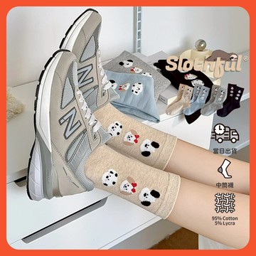 【SLOTHFUL®】狗狗襪子 可愛襪子 日系襪子 學生襪 中長襪 冬天襪子 長筒襪 中筒襪 棉襪 長襪 女襪 襪子 襪