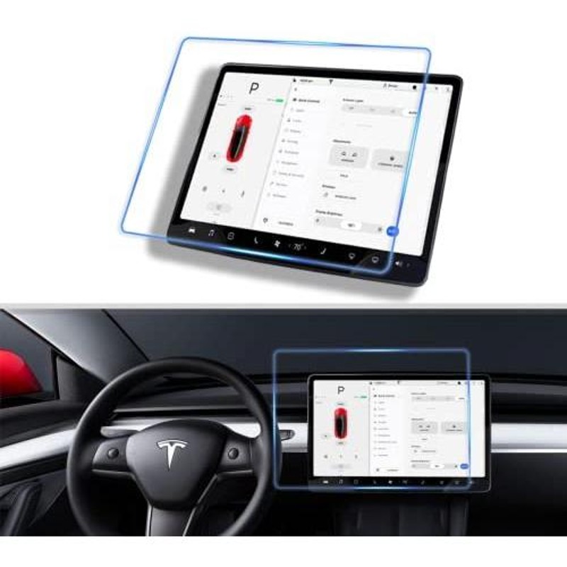 SOLTECH 光沢スクリーンプロテクター Tesla Model 3 Model Y 15インチ