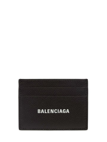 Logo Leather Card Holder