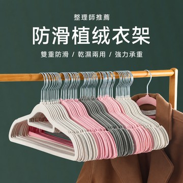 無痕衣架 防滑衣架 曬衣架 晾衣架 掛衣架 衣櫃收納架 衣物收納 吊衣架 防滑植絨衣架 衣櫃收納衣架