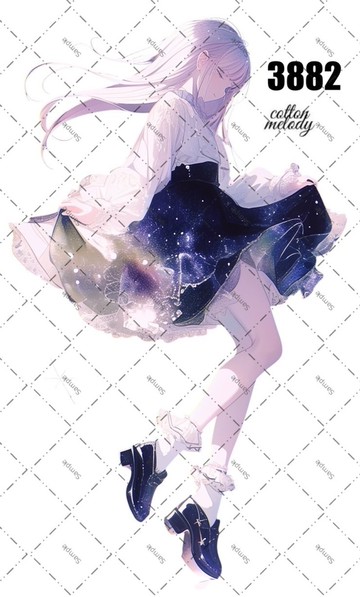 original sticker no.3882 人物貼紙 原創貼紙 原創人物貼紙 裝飾貼紙 cotton melody