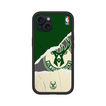 iPhone 15 Mod NX 黑 - NBA - 熱血系列-密爾瓦基公鹿 Milwaukee Bucks - Sweat and Tears