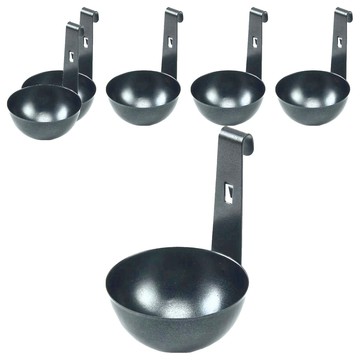 掛耳式煮蛋器 邊緣打磨圓潤 懸吊設計 兩種不同高度掛勾 不鏽鋼材質  1組