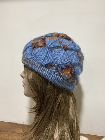 手工編織。特價款。德式拼接毛帽。義大利線