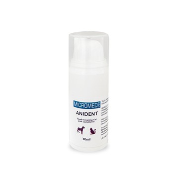 狗狗質感選物｜850免運 【MicroMED】ANIDENT牙齒清潔凝膠(犬貓)30mL (寵物牙膏 貓狗潔牙)