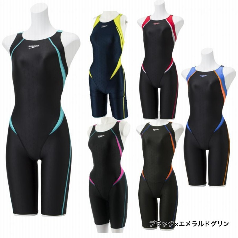 Speedo 競泳水着 FLEX II Semi Openback Kneeskin フレックスシグマ