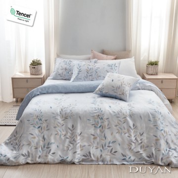 DUYAN竹漾-100%頂級萊塞爾天絲-雙人四件式舖棉兩用被床包組-傾城