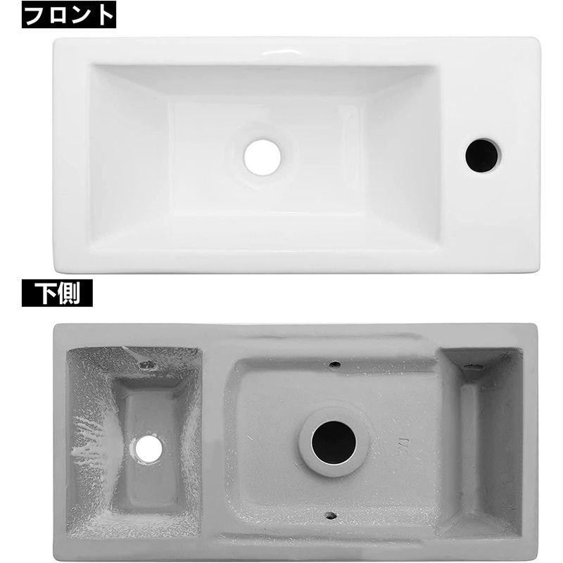 和風 洋風 ミニ型 手洗い器 壁付け型 陶器製 小さなトイレに適し 水栓