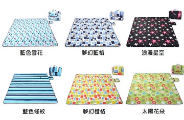 【露營趣】TNR-145 200X200 絨面保暖野餐墊 鋁箔墊 鋁膜墊 防潮墊 野餐墊 露營墊 爬行墊 地毯 帳篷內墊