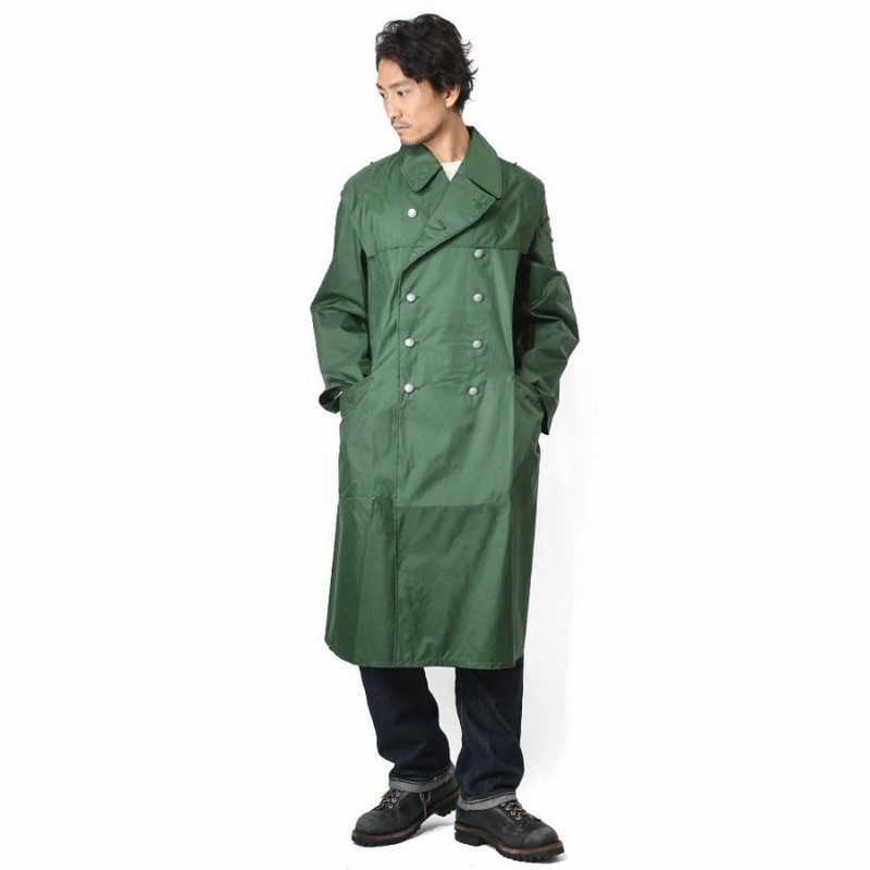 注目ショップ・ブランドのギフト 実物 新品 ドイツ警察 1950年代製 レインコート アウター 小物
