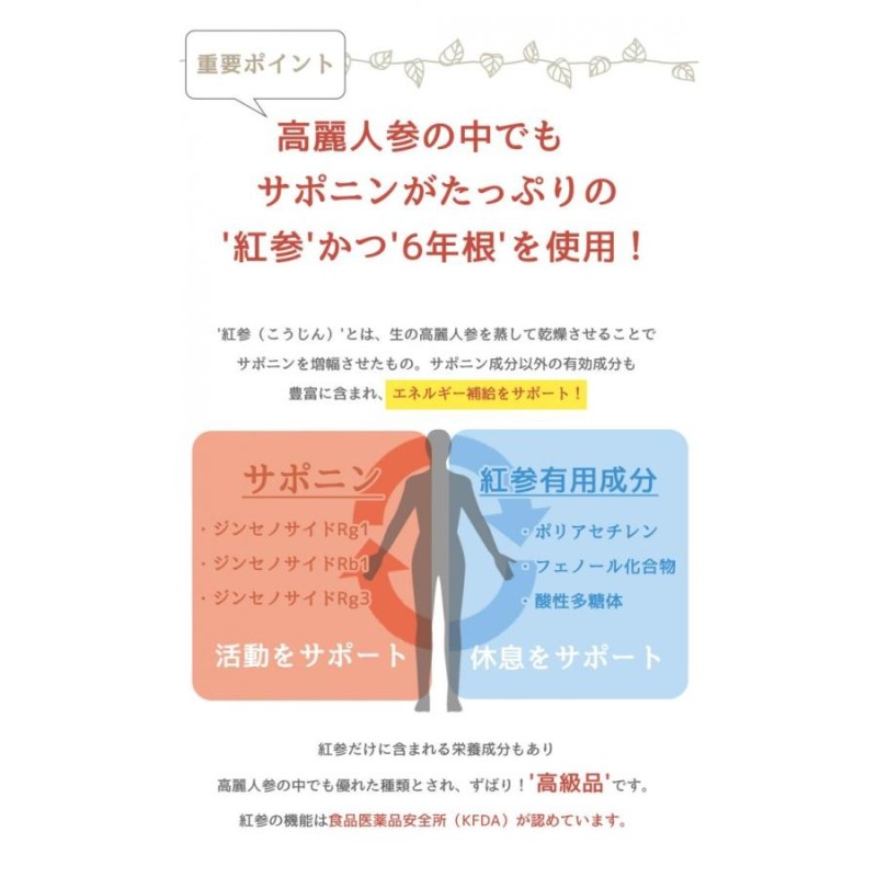 送料無料 返品不可 高麗人参 サプリメント 活健力 正官庄 約1ヶ月分 紅