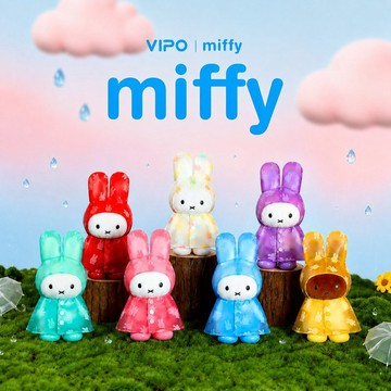 VIPO Miffy 彩色雨衣鑰匙扣 (1箱6個不重複) MIF37655-SET6