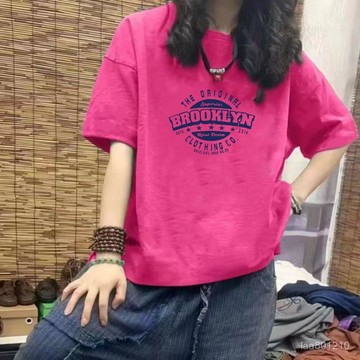 100%純棉 t恤 短袖 ins 風衣服 少女 大尺碼短袖 夏季女裝 女生 T恤 日係短袖 衣服女 純棉 t恤 女生短袖