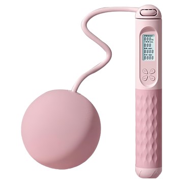 負重無繩跳繩 大球 + 長繩  粉色  2組  15 x 12 x 5cm