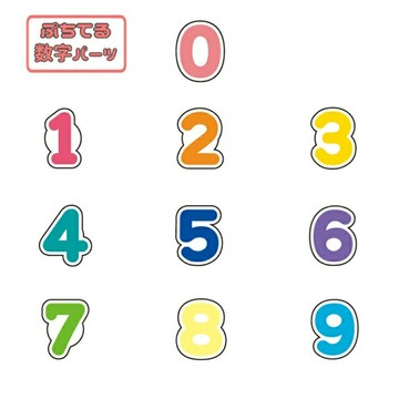 小禮堂 數字矽膠造型文字扣 (吉伊卡哇文字拼圖面板專用)