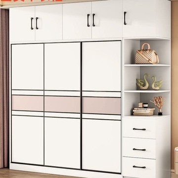 衣櫥/衣櫃/收納/衣櫥套/衣櫥衣櫃/大衣櫥 實木衣柜推拉門家用臥室大衣柜簡約現代大容量出租房兒童收納衣柜